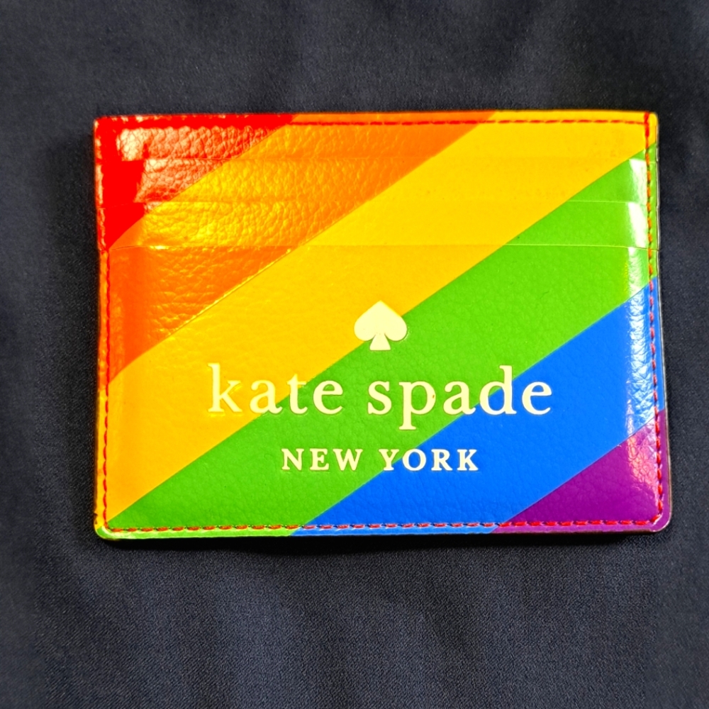 Kate Spade Multicolor Stripe Card Holder